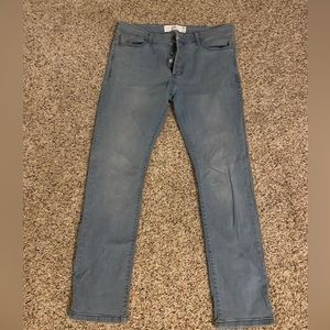 Topman Slim Jeans - Light Blue Wash